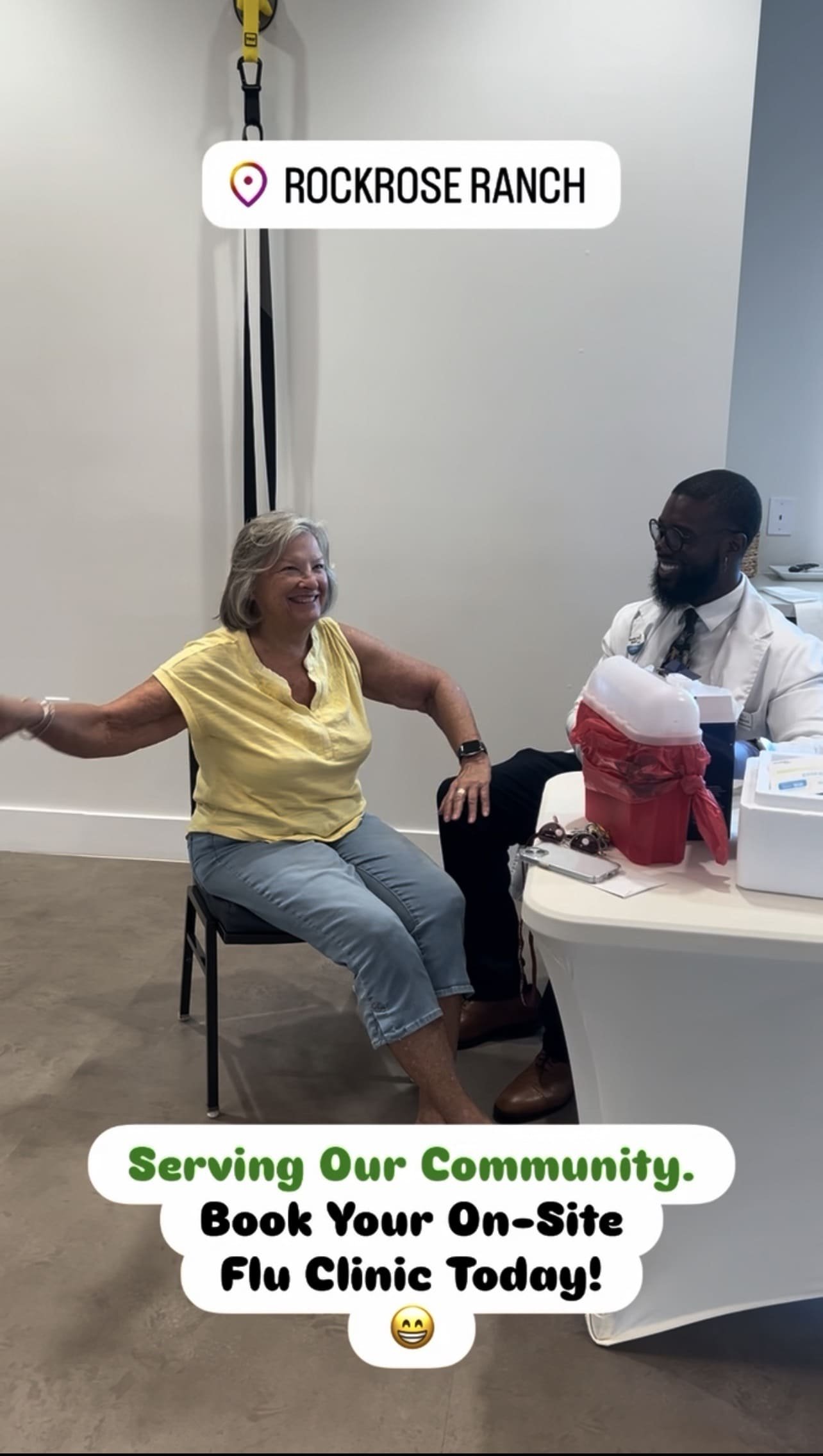 Patient receiving weight loss injections from licensed provider